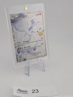 Front view of Reshiram 113/114 card in clear case