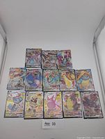 Group shot of all 13 VMAX cards on display