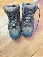 Coleman brown-grey hiking boots front view