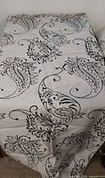 Full view of fabric laid out showing pattern and color