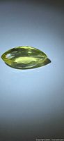 Marquise-cut lemon citrine side profile
