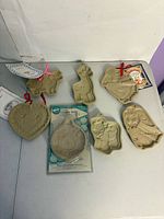 All seven molds laid out for overview