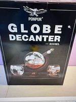 PONPUR Globe Decanter box front showing product image and branding