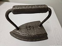 Top view showing Sheffield name on handle and iron body