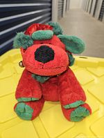 Front view of Ty Jingles plush dog