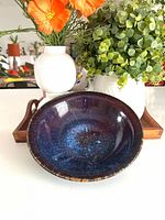 Top view showing galaxy glaze and signature starburst pattern