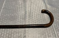 Dark wood crook-handle section