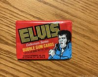 Front of sealed 1978 Donruss Elvis Collectors Series bubble gum cards pack
