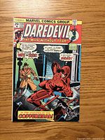 Front cover showing Daredevil #124, price 25¢, August 1975