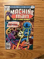 Front cover of Machine Man #3 showing title, issue number, price, and artwork