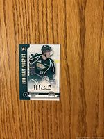 Front of autographed Mirco Mueller Draft Prospect card
