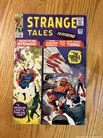 Front cover showing title, issue number 133, characters Doctor Strange, Human Torch, The Thing