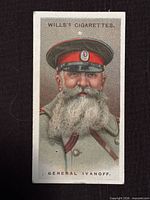 Front of General Ivanoff card showing portrait and title