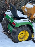 Rear view showing seat, tires, frame
