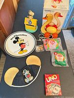 Group shot of all items arranged on tabletop