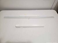 Top view showing both LED bar lights, long and short