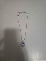 Full view of necklace with pendant