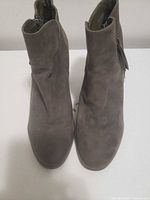 top view of both ankle boots