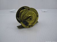 Front angled view showing brass body, handle, Made in England stamp