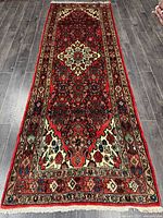 Full view of entire runner rug on floor