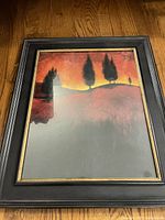 Front view of framed print showing artwork and frame