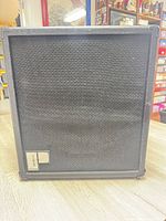 Front view of Polytone Mini Brute II amplifier showing grille and badge