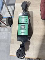 Full view of Surge Guard model 34750 showing both connectors and label