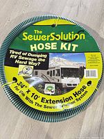 Front of packaging showing SewerSolution Hose Kit label