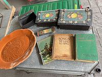 Group shot of all items on table