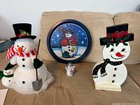 All four Frosty items arranged on sofa