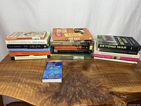 Overall view showing three stacks plus separate drug guide book