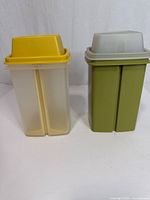 Front view of both Pick-A-Deli containers showing colors and lids