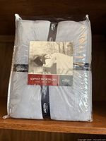 Front view of sealed Berkshire Softest Microplush King blanket