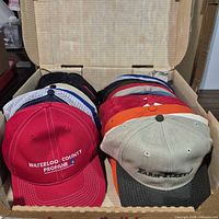 Box showing a row of caps inside