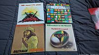 Front covers of all four Bob Marley & The Wailers LPs