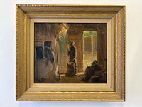 Frontal view of framed painting