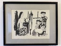 Framed Picasso heliogravure full view