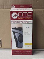 Front view of OTC Airmesh Knee Support retail box showing size 3XL and product image