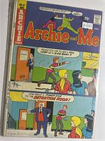 Front cover showing title, issue number, price, characters, bag and board