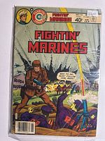 Front cover of Fightin' Marines #150 in plastic sleeve
