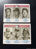 Fronts of both 1979 Prospects cards
