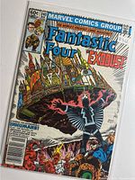 Front cover of Fantastic Four #240 comic showing artwork and title