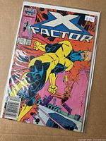 Front view of bagged X-Factor comic showing full cover art and barcode