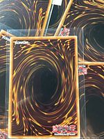 Card backs with spiral design