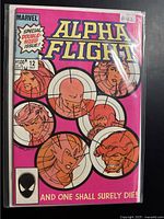 Front cover showing Alpha Flight issue 12 details