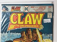 Front upper section of comic showing title, DC logo, price, issue number