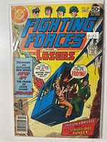 Front cover of bagged Our Fighting Forces #181 comic showing title, issue number, date, price, characters