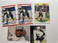 All five cards laid out for full lot overview