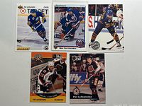 All five cards laid out: three on top row, two on bottom