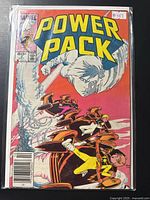 Front cover of Marvel Power Pack #3 in protective bag